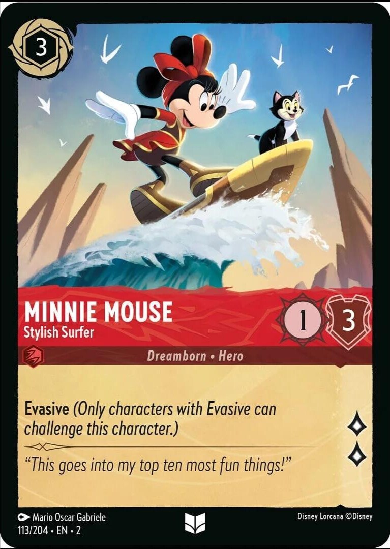 Minnie Mouse - Stylish Surfer (113/204) [Rise of the Floodborn] | Jack's On Queen