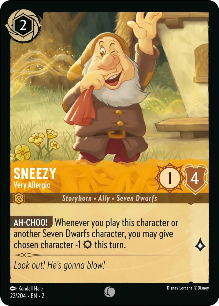Sneezy - Very Allergic (22/204) [Rise of the Floodborn] | Jack's On Queen