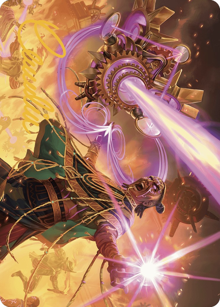 Cosmium Blast Art Card (Gold-Stamped Signature) [The Lost Caverns of Ixalan Art Series] | Jack's On Queen