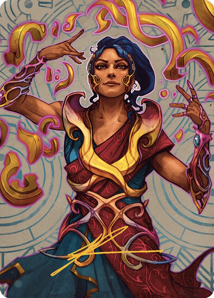 Saheeli, the Sun's Brilliance Art Card (Gold-Stamped Signature) [The Lost Caverns of Ixalan Art Series] | Jack's On Queen