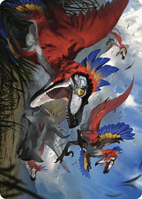 Wrathful Raptors Art Card [The Lost Caverns of Ixalan Art Series] | Jack's On Queen