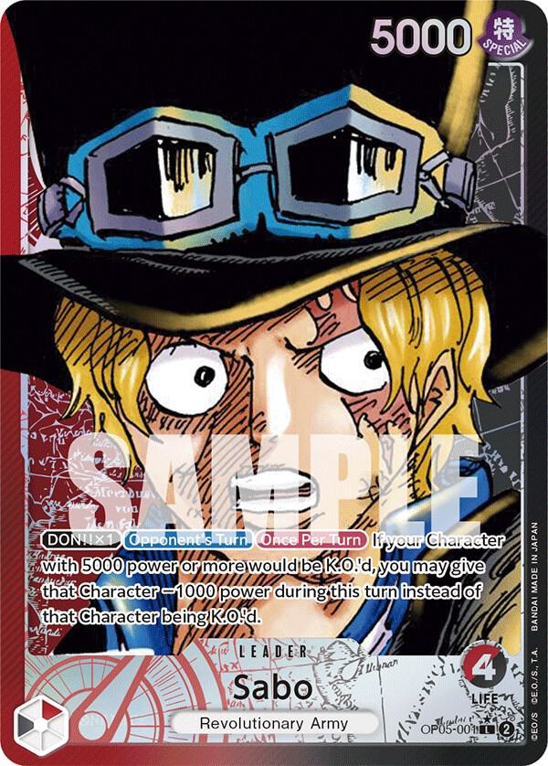 Sabo (001) (Alternate Art) (OP05-001) [Awakening of the New Era] | Jack's On Queen