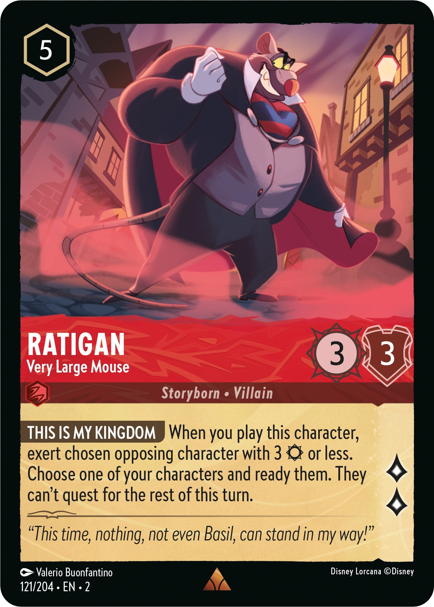 Ratigan - Very Large Mouse (121/204) [Rise of the Floodborn] | Jack's On Queen