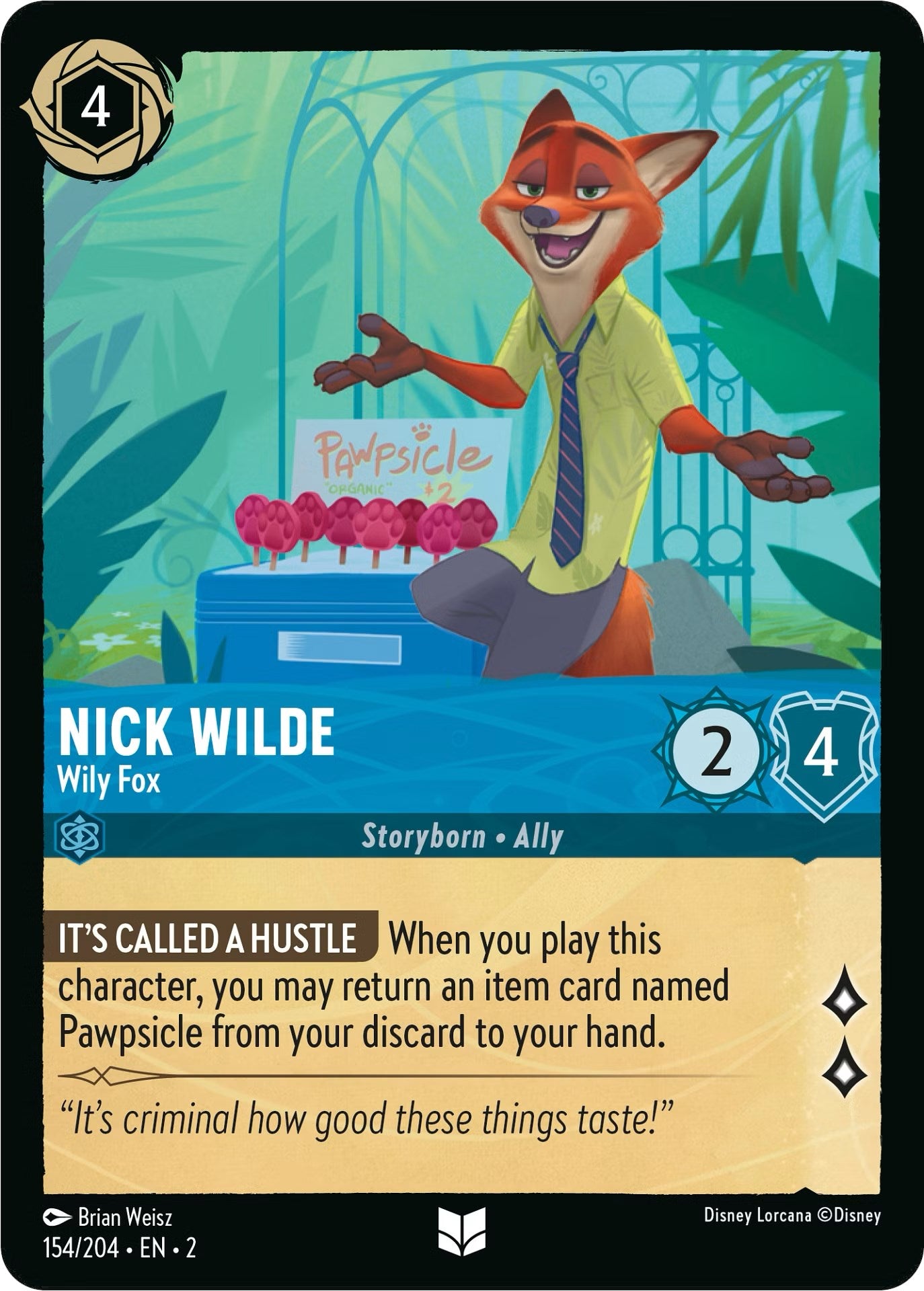 Nick Wilde - Wily Fox (154/204) [Rise of the Floodborn] | Jack's On Queen