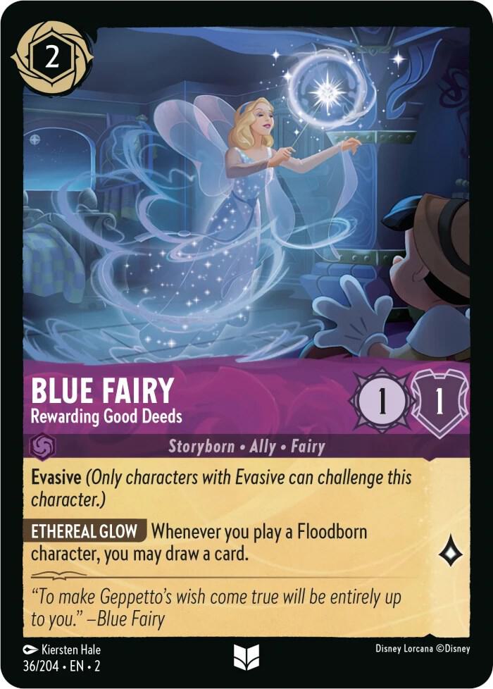 Blue Fairy - Rewarding Good Deeds (36/204) [Rise of the Floodborn] | Jack's On Queen