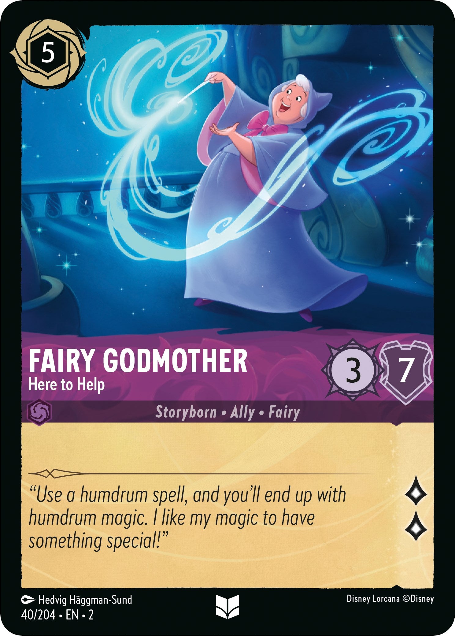 Fairy Godmother - Here to Help (40/204) [Rise of the Floodborn] | Jack's On Queen