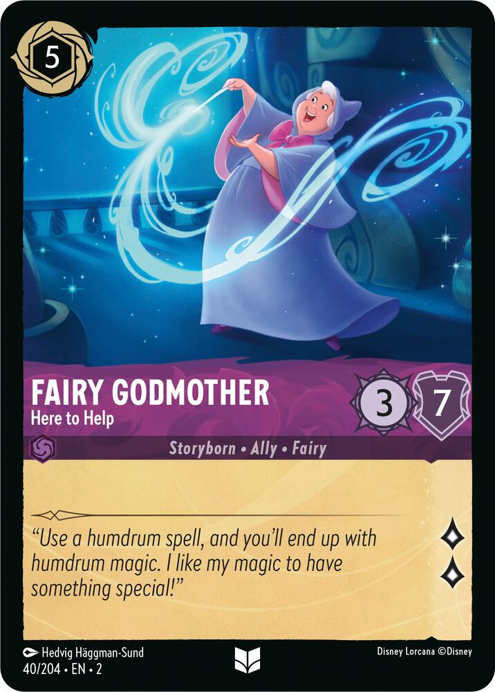 Fairy Godmother - Here to Help (40/204) [Rise of the Floodborn] | Jack's On Queen