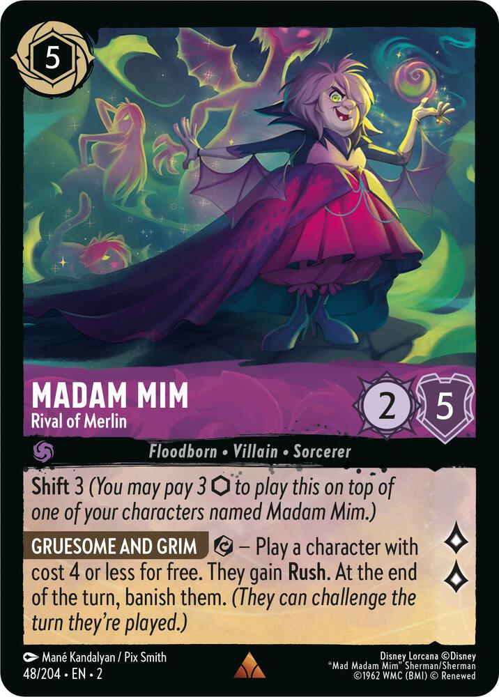 Madam Mim - Rival of Merlin (48/204) [Rise of the Floodborn] | Jack's On Queen