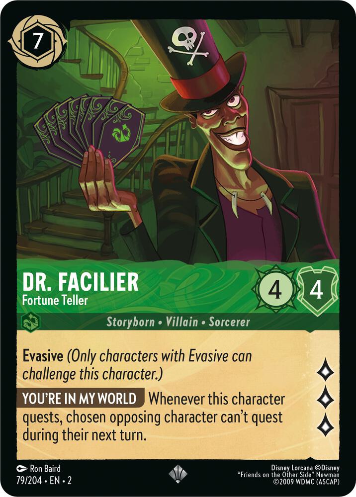 Dr. Facilier - Fortune Teller (79/204) [Rise of the Floodborn] | Jack's On Queen