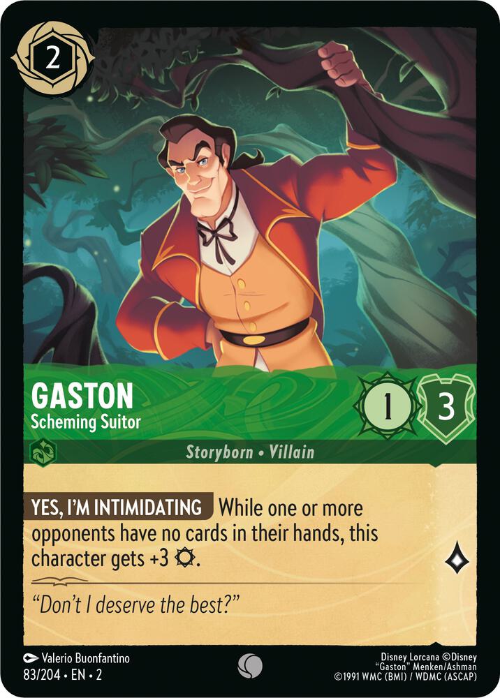 Gaston - Scheming Suitor (83/204) [Rise of the Floodborn] | Jack's On Queen