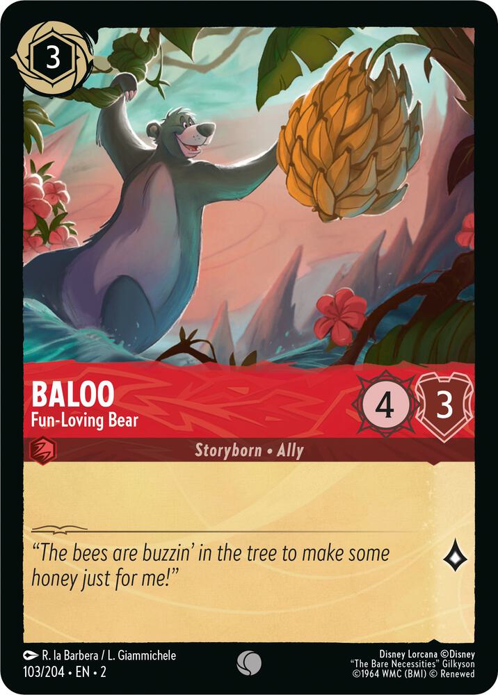 Baloo - Fun-Loving Bear (103/204) [Rise of the Floodborn] | Jack's On Queen