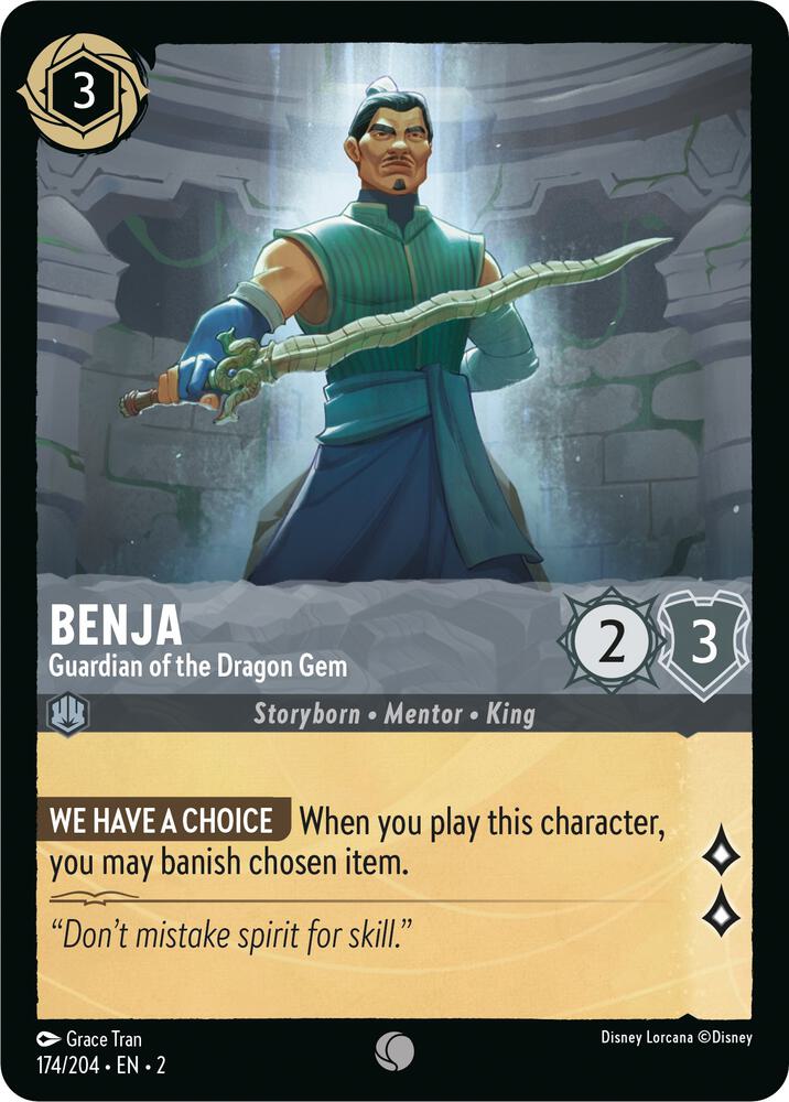 Benja - Guardian of the Dragon Gem (174/204) [Rise of the Floodborn] | Jack's On Queen
