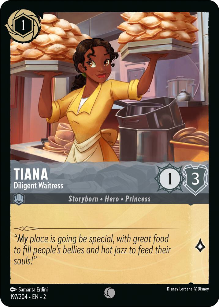 Tiana - Diligent Waitress (197/204) [Rise of the Floodborn] | Jack's On Queen
