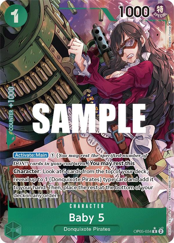 Baby 5 (034) (Alternate Art) (OP05-034) [Awakening of the New Era] | Jack's On Queen