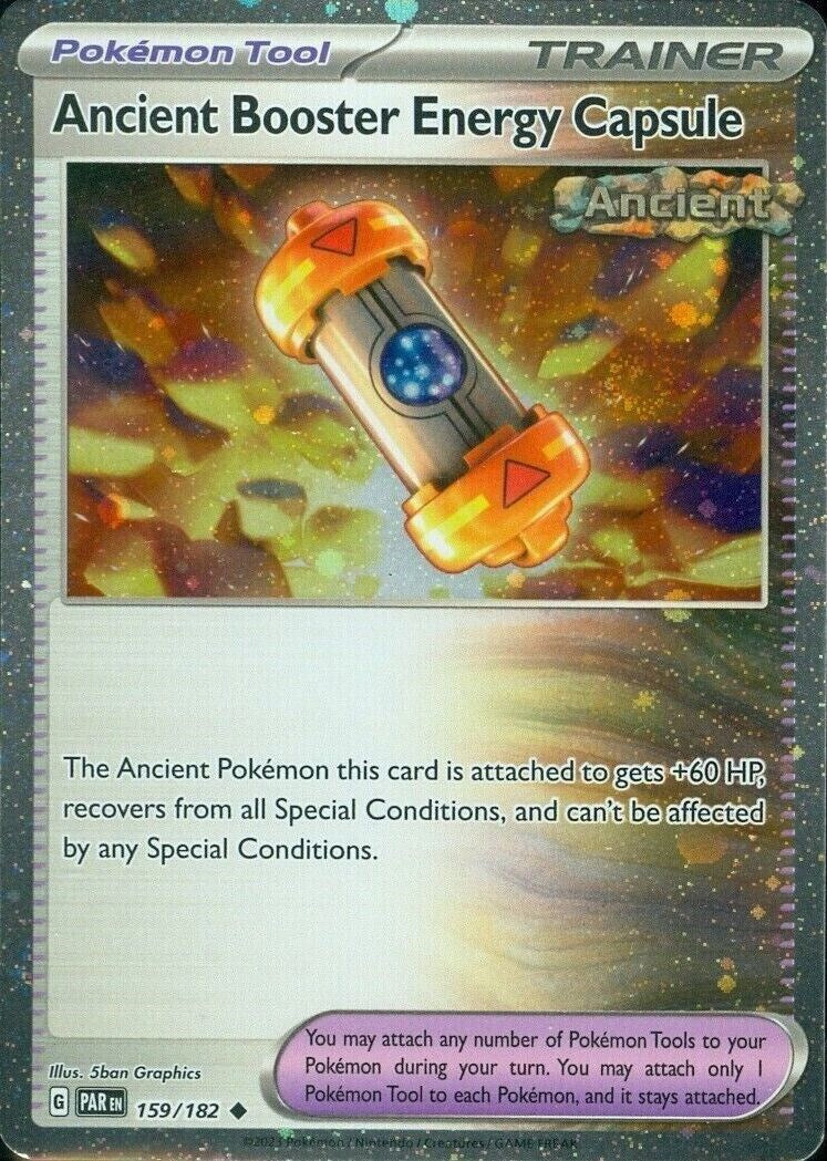 Ancient Booster Energy Capsule (159/182) (Cosmos Holo) [Scarlet & Violet: Paradox Rift] | Jack's On Queen