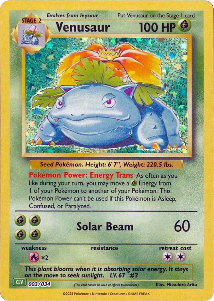 Venusaur [Trading Card Game Classic] | Jack's On Queen