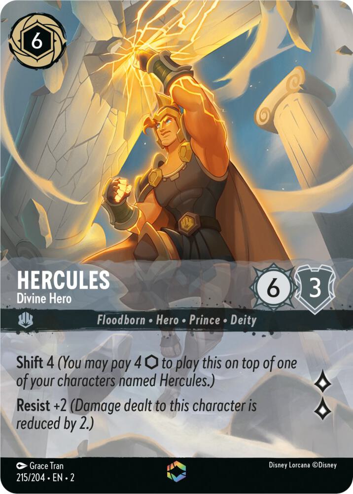 Hercules - Divine Hero (Enchanted) (215/204) [Rise of the Floodborn] | Jack's On Queen