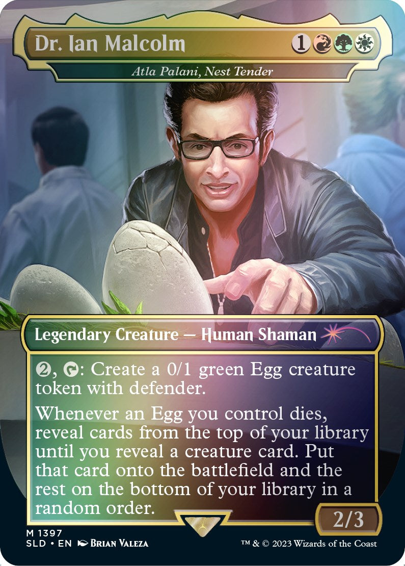 Dr. Ian Malcolm - Atla Palani, Nest Tender (Rainbow Foil) [Secret Lair Drop Series] | Jack's On Queen