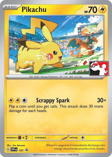 Pikachu (101) (Play Pokemon Promo) [League & Championship Cards] | Jack's On Queen