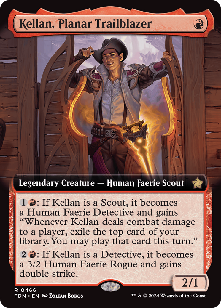 Kellan, Planar Trailblazer (Extended Art) [Foundations] | Jack's On Queen