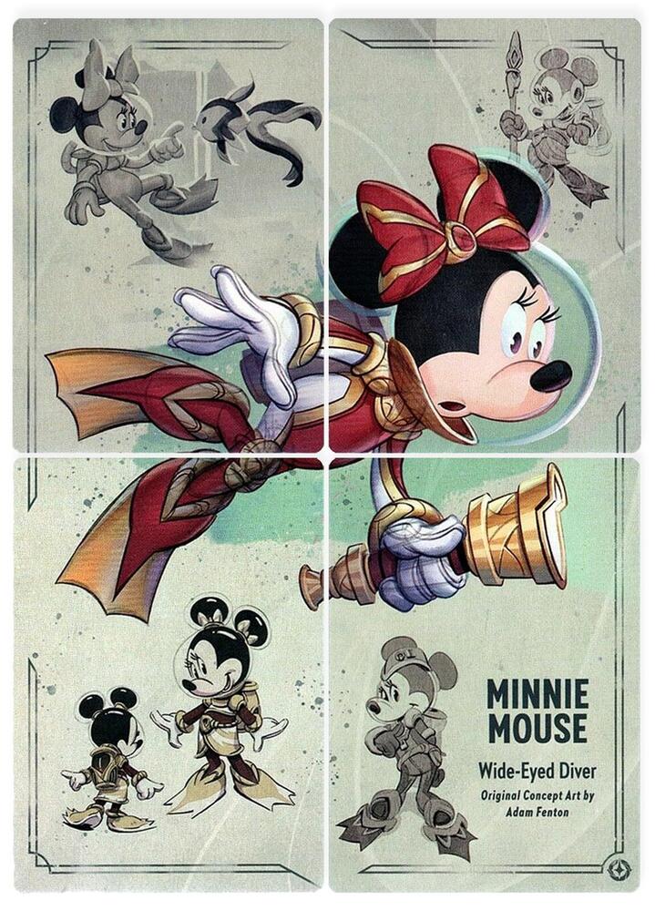 Minnie Mouse - Wide-Eyed Diver Puzzle Insert (Set of 4) [Rise of the Floodborn] | Jack's On Queen