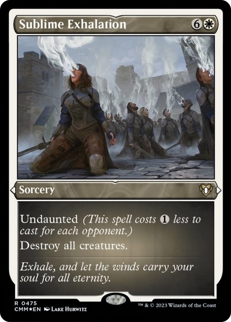 Sublime Exhalation (Foil Etched) [Commander Masters] | Jack's On Queen