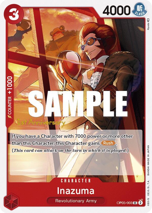 Inazuma (OP05-003) [Awakening of the New Era: 1st Anniversary Tournament Cards] | Jack's On Queen