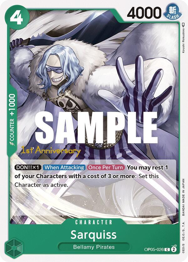 Sarquiss (OP05-026) [Awakening of the New Era: 1st Anniversary Tournament Cards] | Jack's On Queen