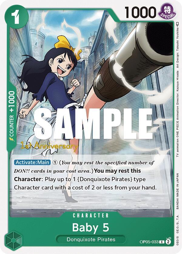 Baby 5 (033) (OP05-033) [Awakening of the New Era: 1st Anniversary Tournament Cards] | Jack's On Queen