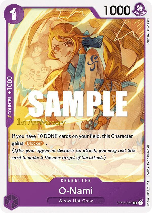 O-Nami (OP05-062) [Awakening of the New Era: 1st Anniversary Tournament Cards] | Jack's On Queen