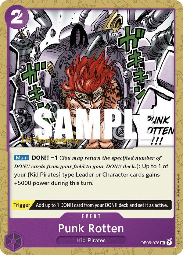 Punk Rotten (OP05-078) [Awakening of the New Era: 1st Anniversary Tournament Cards] | Jack's On Queen