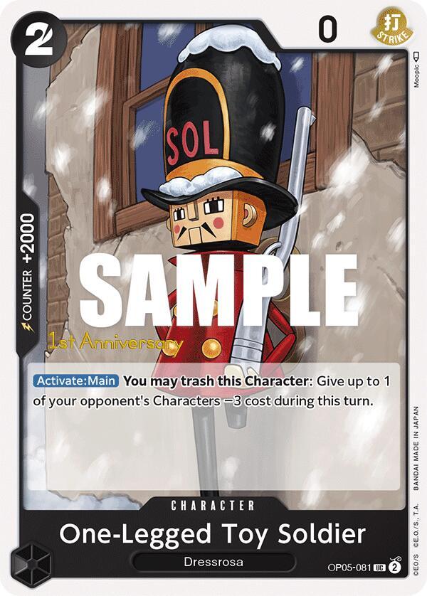 One-Legged Toy Soldier (OP05-081) [Awakening of the New Era: 1st Anniversary Tournament Cards] | Jack's On Queen