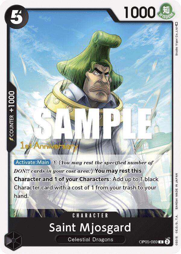 Saint Mjosgard (OP05-089) [Awakening of the New Era: 1st Anniversary Tournament Cards] | Jack's On Queen