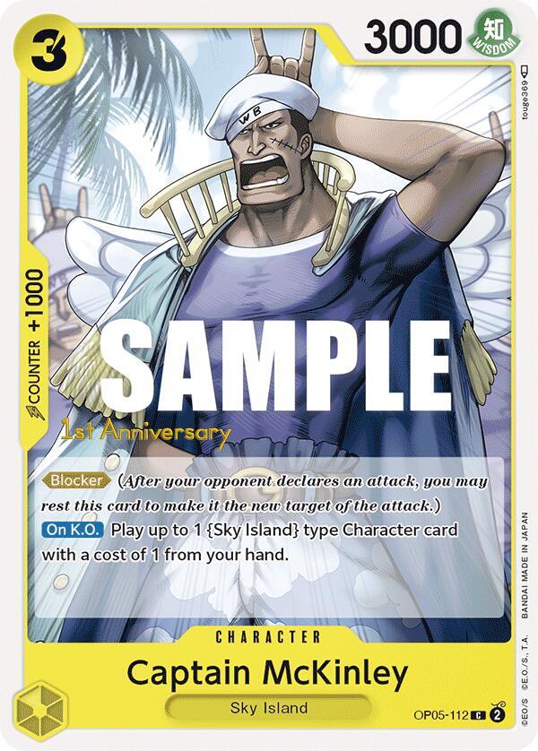 Captain McKinley (OP05-112) [Awakening of the New Era: 1st Anniversary Tournament Cards] | Jack's On Queen