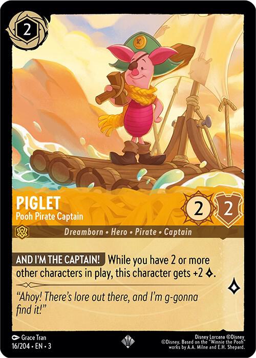 Piglet - Pooh Pirate Captain (16/204) [Into the Inklands] | Jack's On Queen