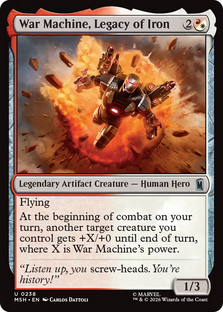 War Machine, Legacy of Iron [Marvel Super Heroes] | Jack's On Queen