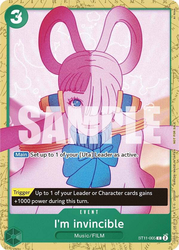 I'm invincible (Starter Deck 11: Uta Deck Battle) (ST11-005) [One Piece Promotion Cards] | Jack's On Queen