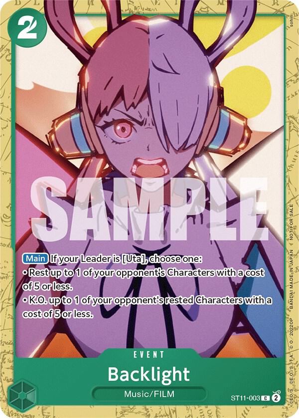 Backlight (Starter Deck 11: Uta Deck Battle) (ST11-003) [One Piece Promotion Cards] | Jack's On Queen