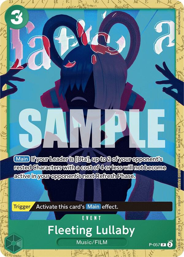 Fleeting Lullaby (Starter Deck 11: Uta Deck Battle) (P-057) [One Piece Promotion Cards] | Jack's On Queen