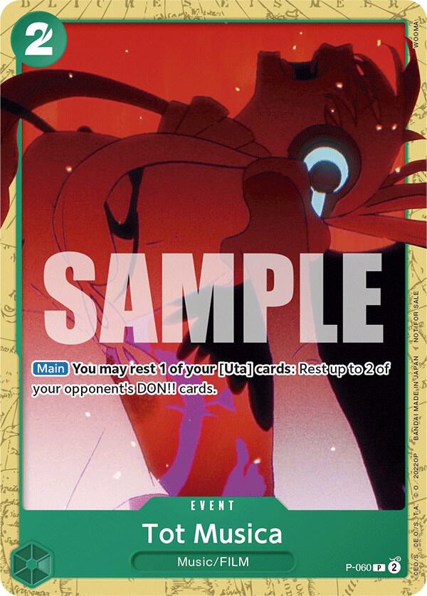 Tot Musica (Starter Deck 11: Uta Deck Battle) (P-060) [One Piece Promotion Cards] | Jack's On Queen