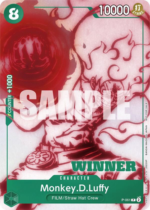 Monkey.D.Luffy (Starter Deck 11: Uta Deck Battle) [Winner] (P-061) [One Piece Promotion Cards] | Jack's On Queen