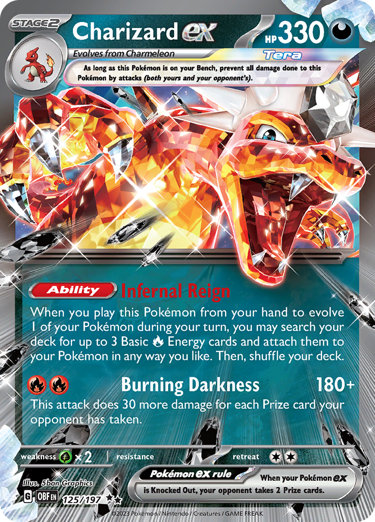 Charizard ex (125/197) [Scarlet & Violet: Obsidian Flames] | Jack's On Queen