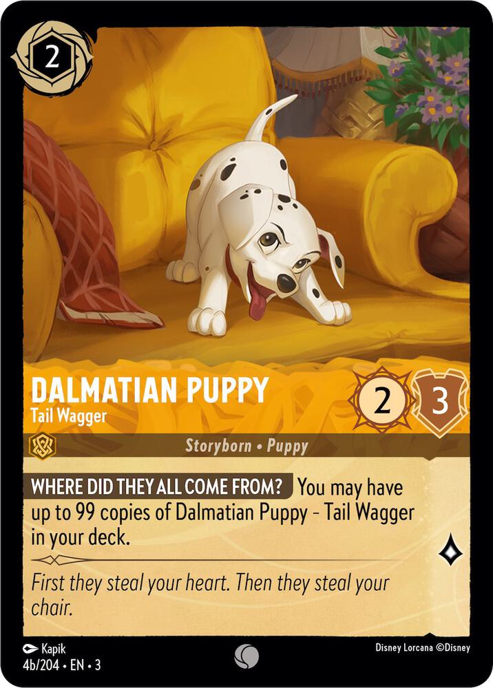 Dalmatian Puppy - Tail Wagger (4b/204) (4b/204) [Into the Inklands] | Jack's On Queen