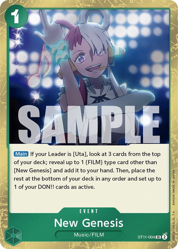 New Genesis (ST11-004) [Starter Deck 11: Uta] | Jack's On Queen