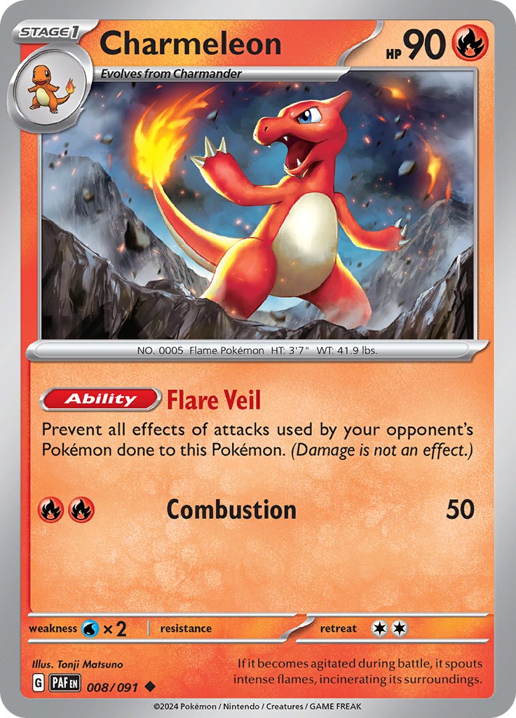 Charmeleon (008/091) [Scarlet & Violet: Paldean Fates] | Jack's On Queen