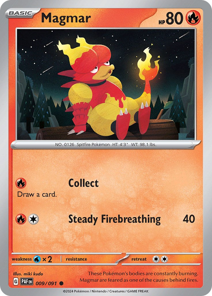 Magmar (009/091) [Scarlet & Violet: Paldean Fates] | Jack's On Queen