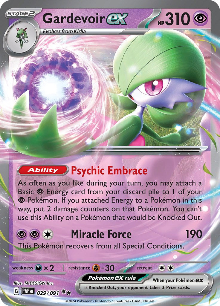 Gardevoir ex (029/091) [Scarlet & Violet: Paldean Fates] | Jack's On Queen