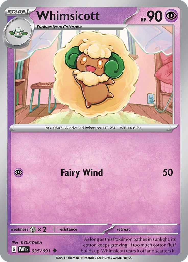 Whimsicott (035/091) [Scarlet & Violet: Paldean Fates] | Jack's On Queen