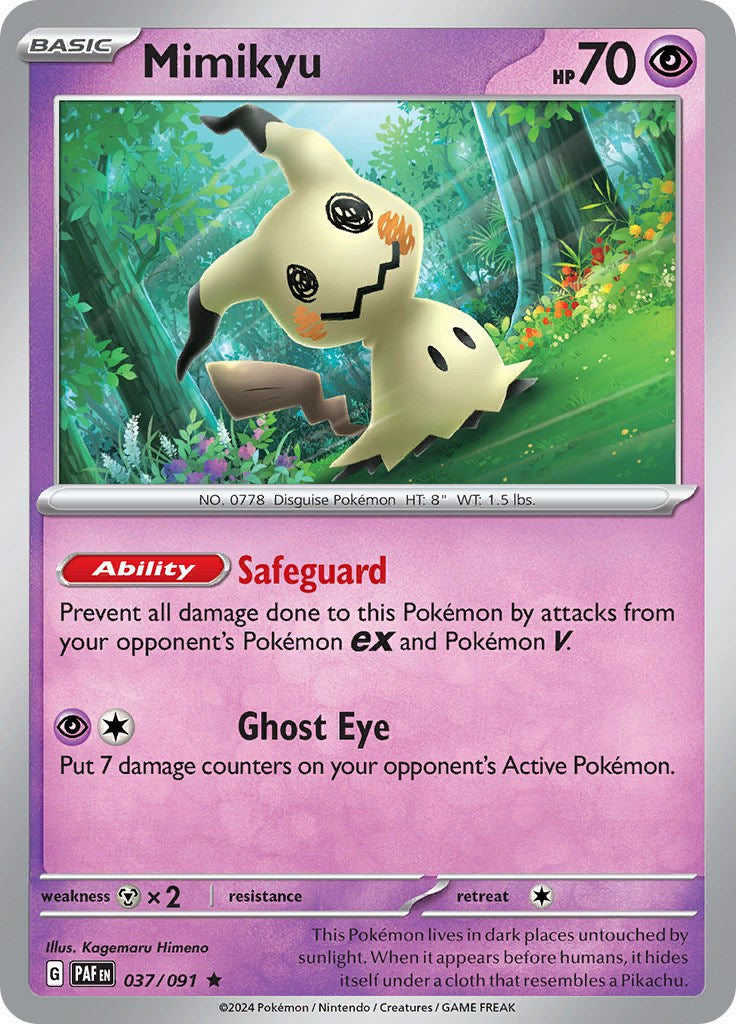 Mimikyu (037/091) [Scarlet & Violet: Paldean Fates] | Jack's On Queen