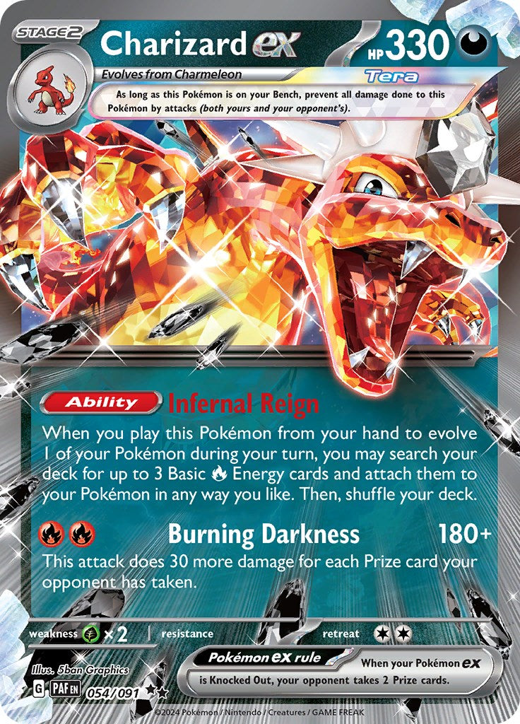 Charizard ex (054/091) [Scarlet & Violet: Paldean Fates] | Jack's On Queen